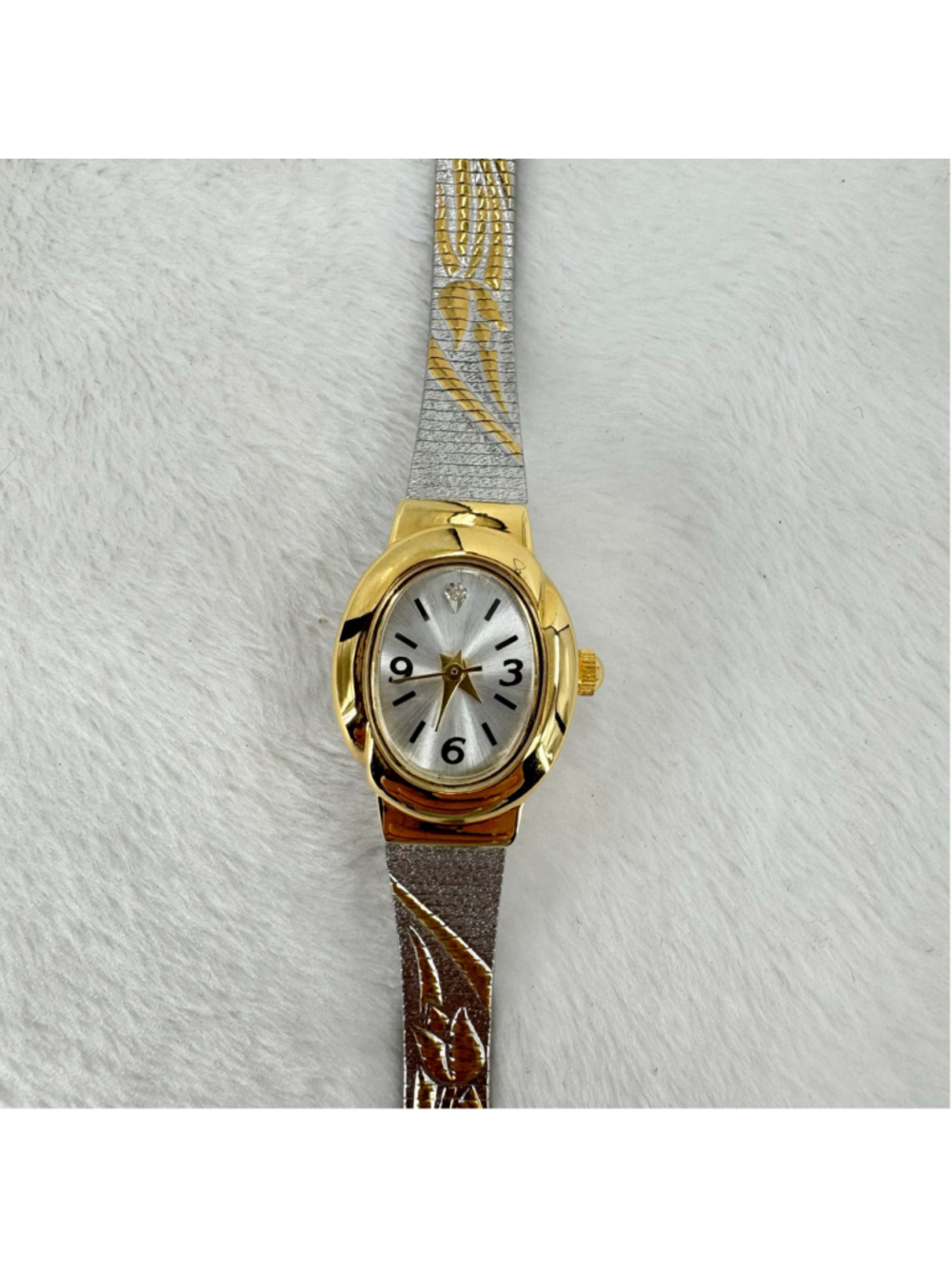 Avon Two-Tone Sleek Watch F26936-7 New In Box Mint Condition Collectible